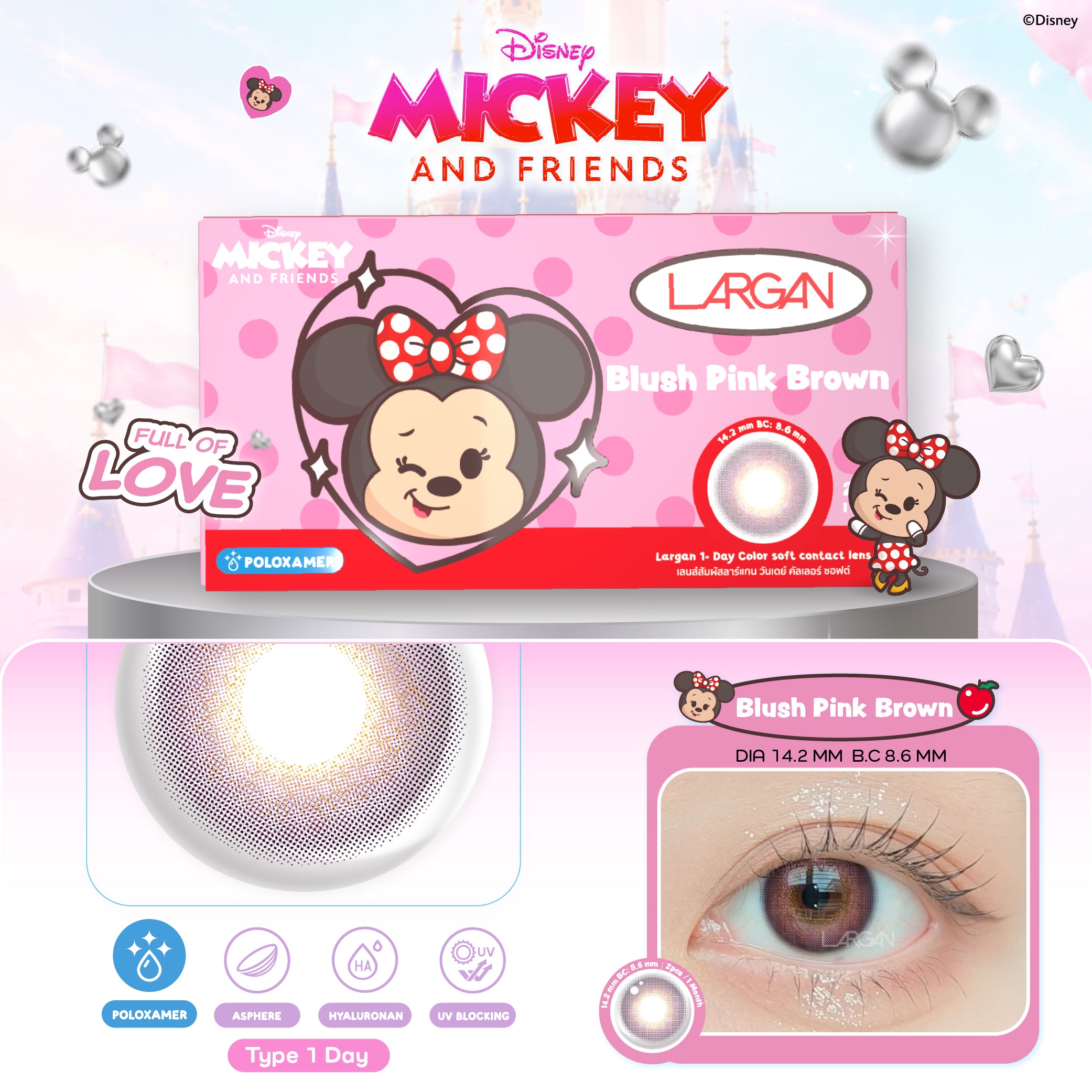 Blush Pink Brown  1 Day (รายวัน)